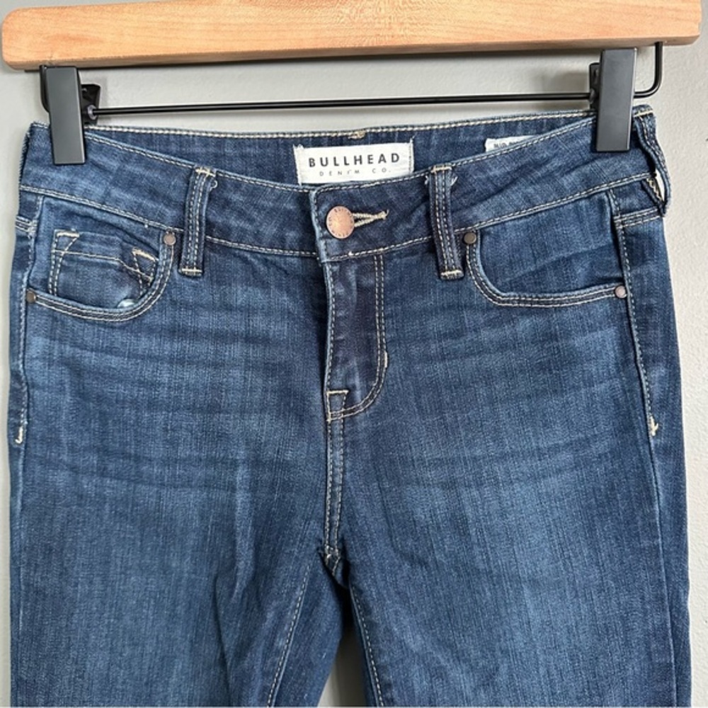 Bullhead‎ Denim Mid-Rise Skinniest Skinny Jeans | Dark Wash - Picture 4 of 8